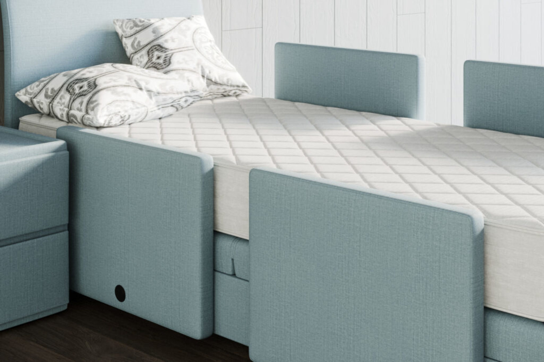 Philrouge - Schweizer Schlafkompetenz - Seitlicher Schutz ausgefahren