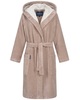 Morgenstern Bademantel Damen Kapuze, Multifaser, Geena 2 , taupe