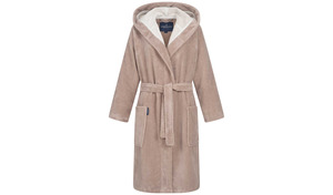 Morgenstern Bademantel Damen Kapuze, Multifaser, Geena 2 , taupe