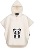 Morgenstern Badeponcho 1-3 Jahre, Luxus Baumwolle, Panda, creme/natur/beige